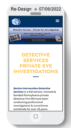 Link to Rod Devine's Private Investigator website