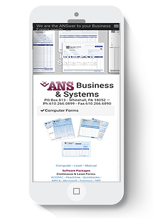 Link to ANS Business Forms - Whitehall, PA